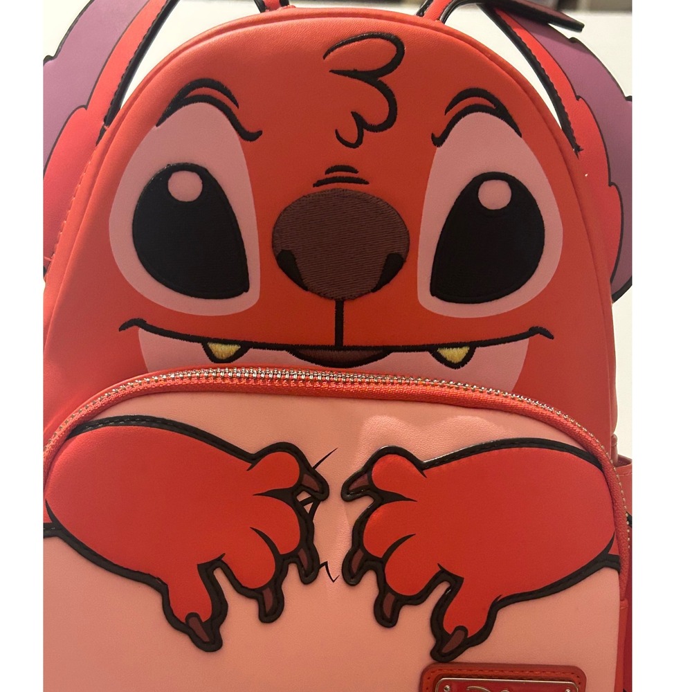 Loungefly Disney Lilo and Stitch Leroy Cosplay Mini Backpack WDBK4581 Red NEW - Picture 2 of 7